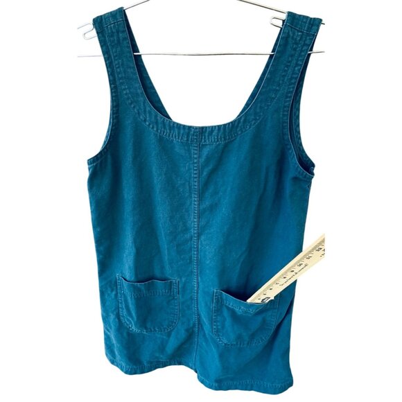 Cotopaxi Mercado Camp Shift  Dress Small 100% Organic Cotton Canvas Blue - Picture 8 of 9